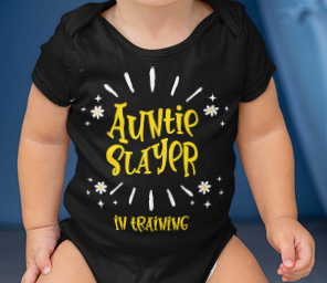 Auntie Slayer in Training Native American Baby Bodysuit