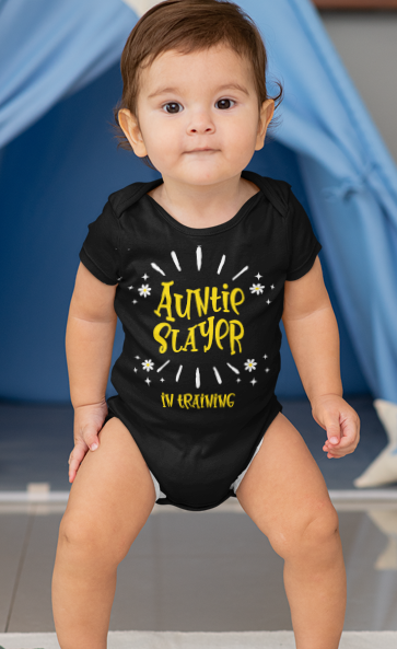 Auntie Slayer in Training Native American Baby Bodysuit