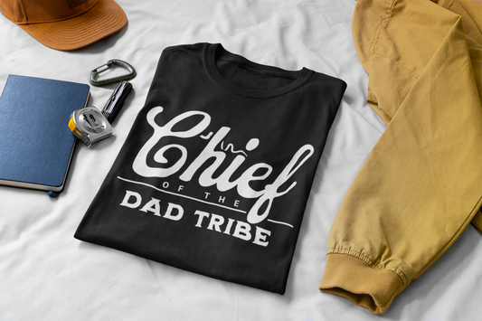 Chief of the Dad Tribe Father's Day T-Shirt Tribal Design Gift for Dad Unique Father's Day Present