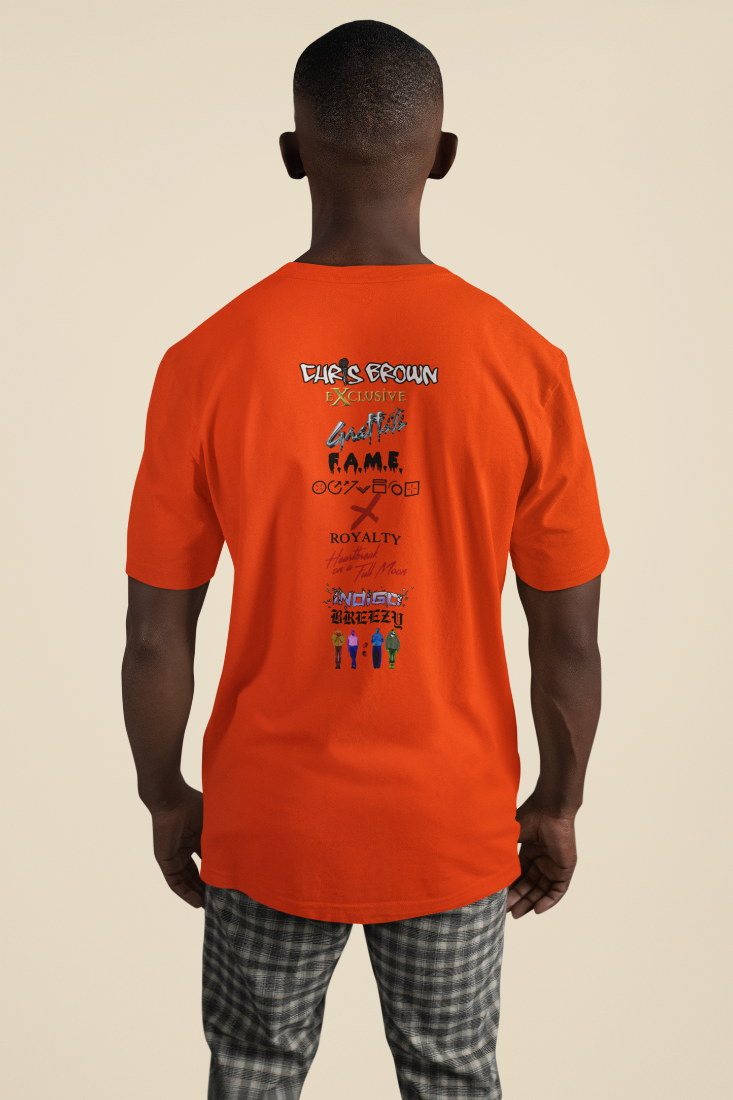 Chris Brown Concert Shirt - Custom Orange Shirt