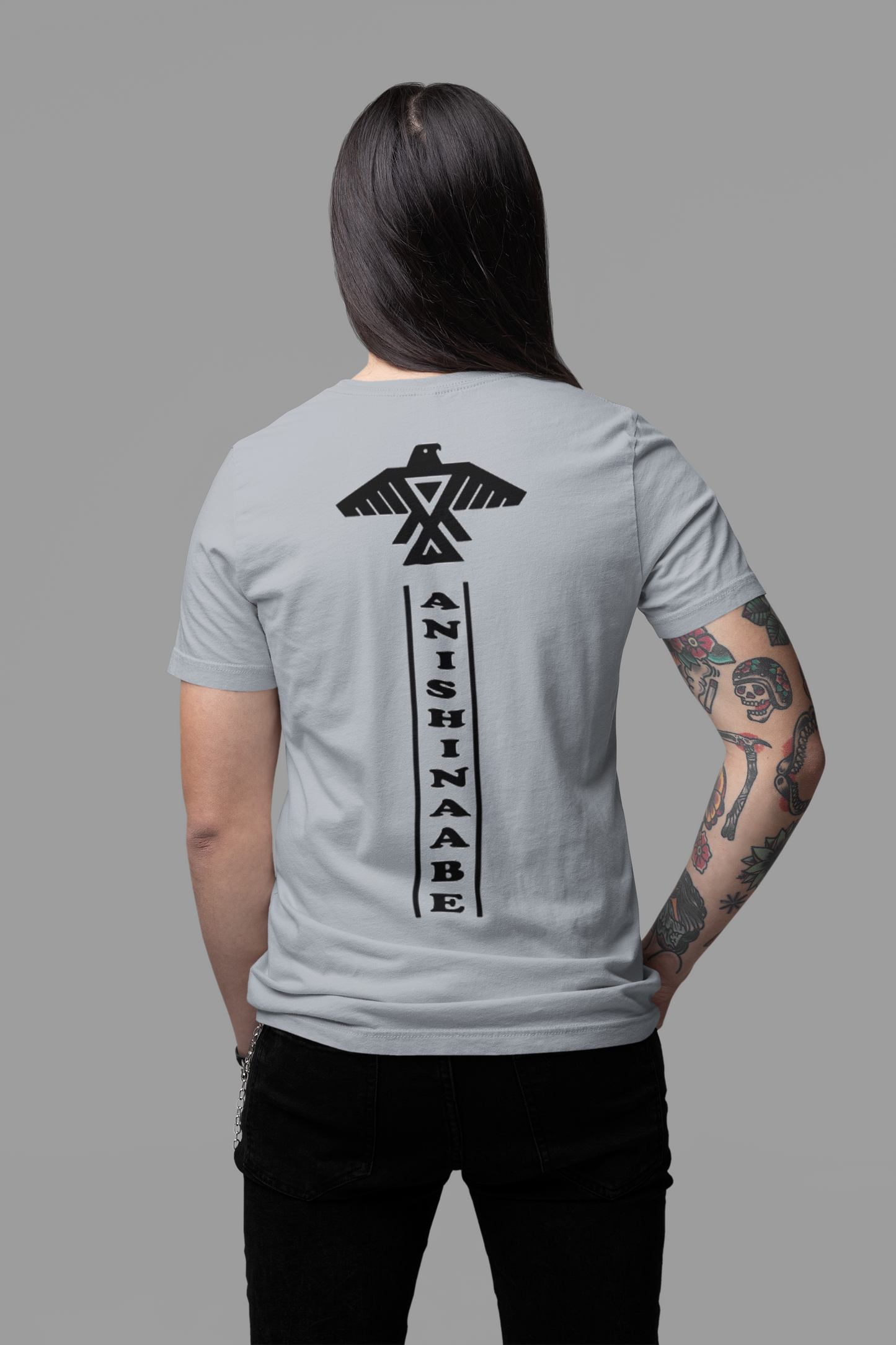 Anishinaabe front and back Totem Style t shirt (multiple color options)