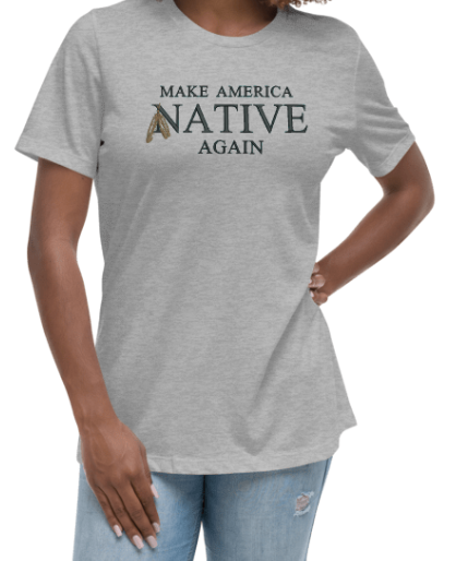 Make America Native Again Embroidered Shirt – Color Options