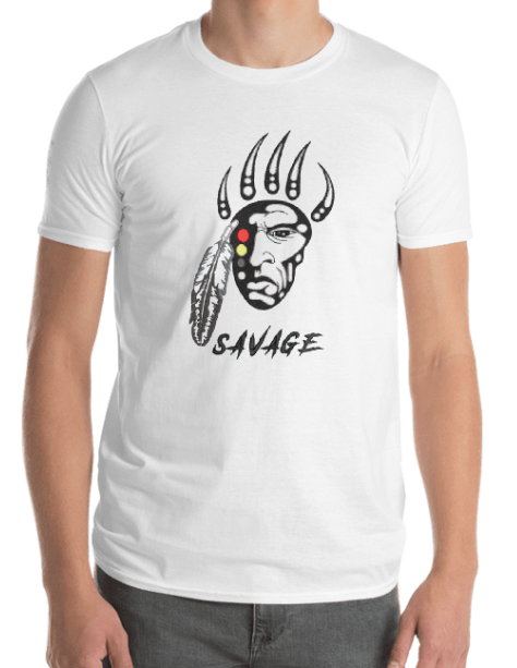 Savage Medicine Wheel - Embroidered Native American Shirt