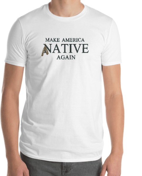 Make America Native Again Embroidered Shirt – Color Options